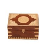 Wood Is Good Hand Brass-Filled Box