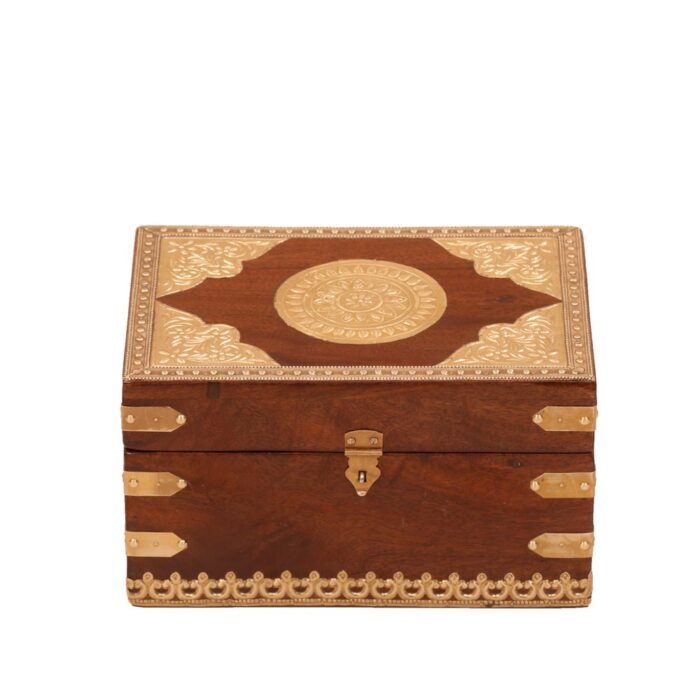 Wood Is Good Hand Brass-Filled Box - Image 5