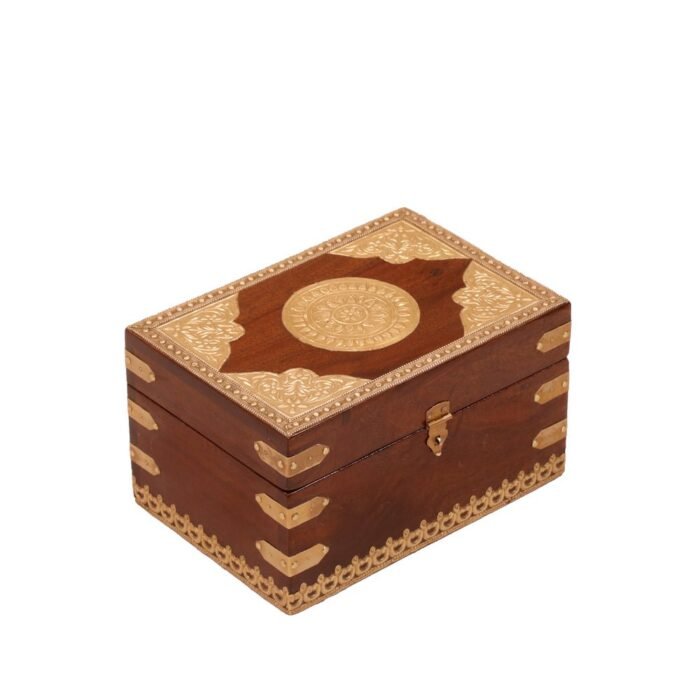 Wood Is Good Hand Brass-Filled Box - Image 4