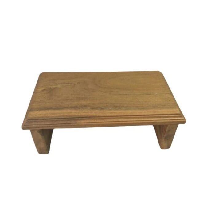Wooden Spritual Pooja Chowki Stool - Image 2