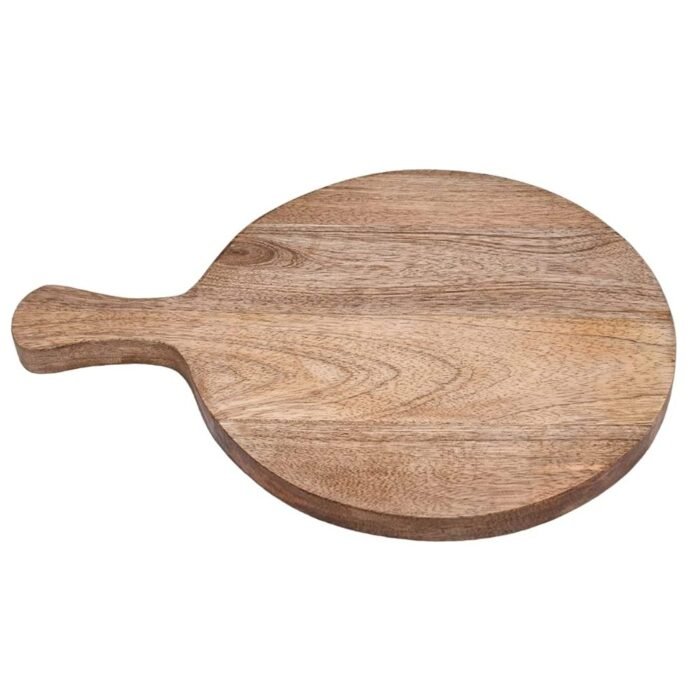 Wooden Pizza Tray Handle Western Food Plate for Kitchen Restaurant Hotel - Image 2