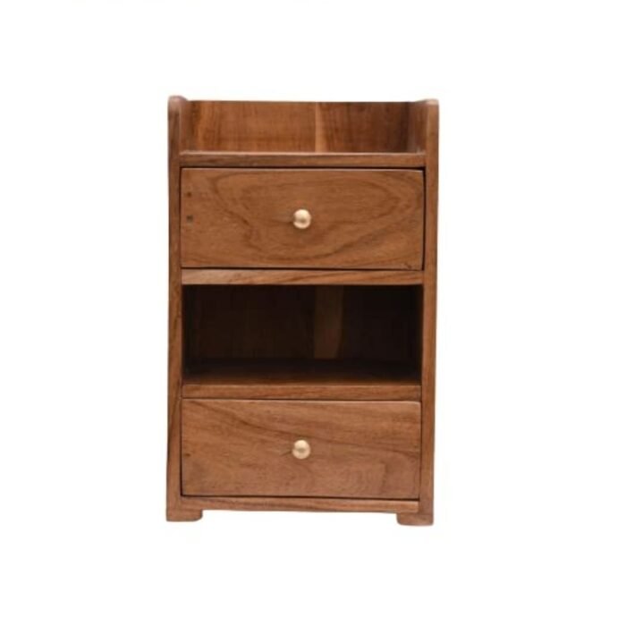 Wooden Organizer 2 Drawer and 2 Slot Desk, Office, Pen pecil Stationary Desktop Pen Organiser - Image 1