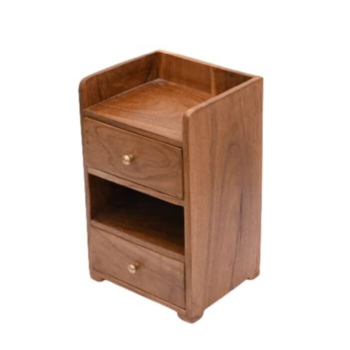 Wooden Organizer 2 Drawer and 2 Slot Desk, Office, Pen pecil Stationary Desktop Pen Organiser - Image 2