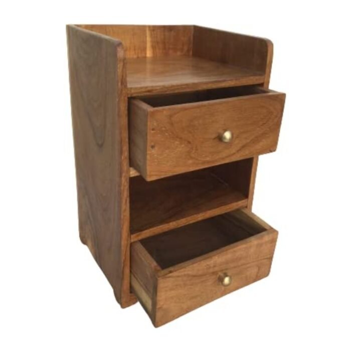 Wooden Organizer 2 Drawer and 2 Slot Desk, Office, Pen pecil Stationary Desktop Pen Organiser - Image 3