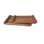 Wooden Set of 2 Trays