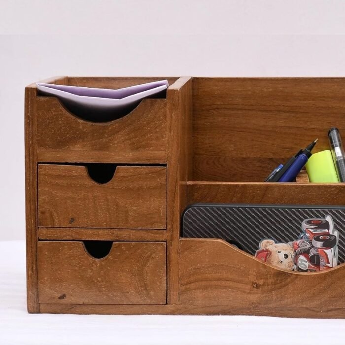 Solid Wood Table Organizer - Image 4