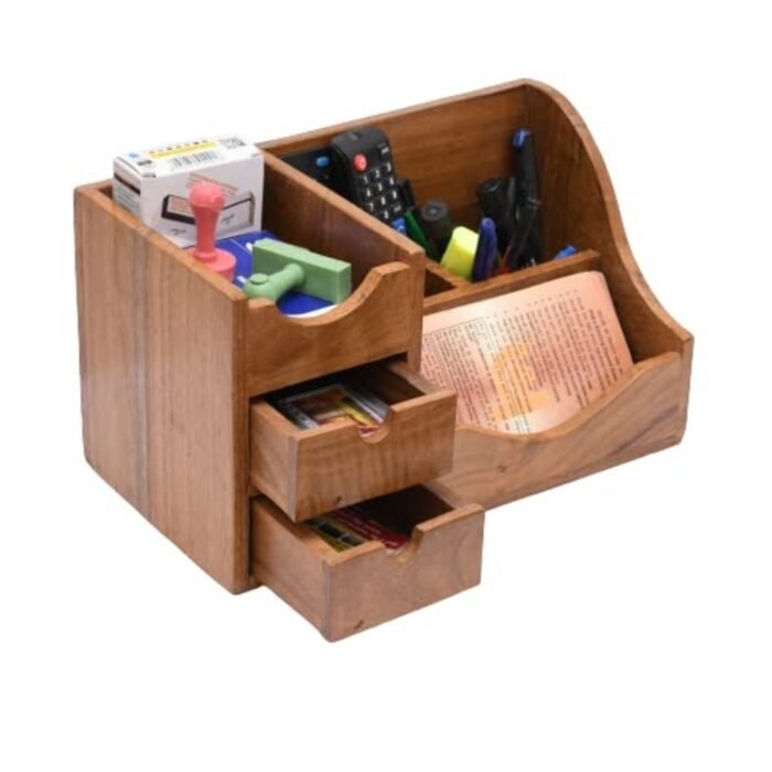 Solid Wood Table Organizer - Image 1