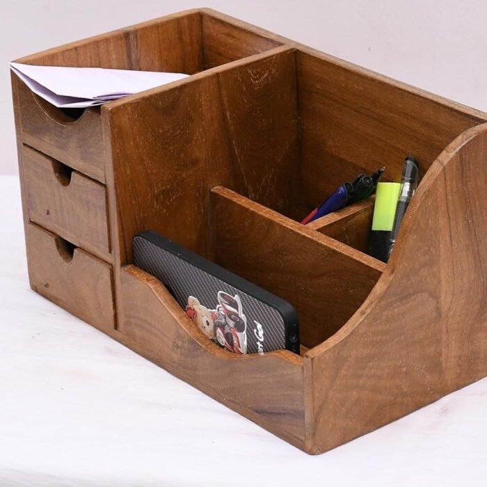 Solid Wood Table Organizer - Image 3