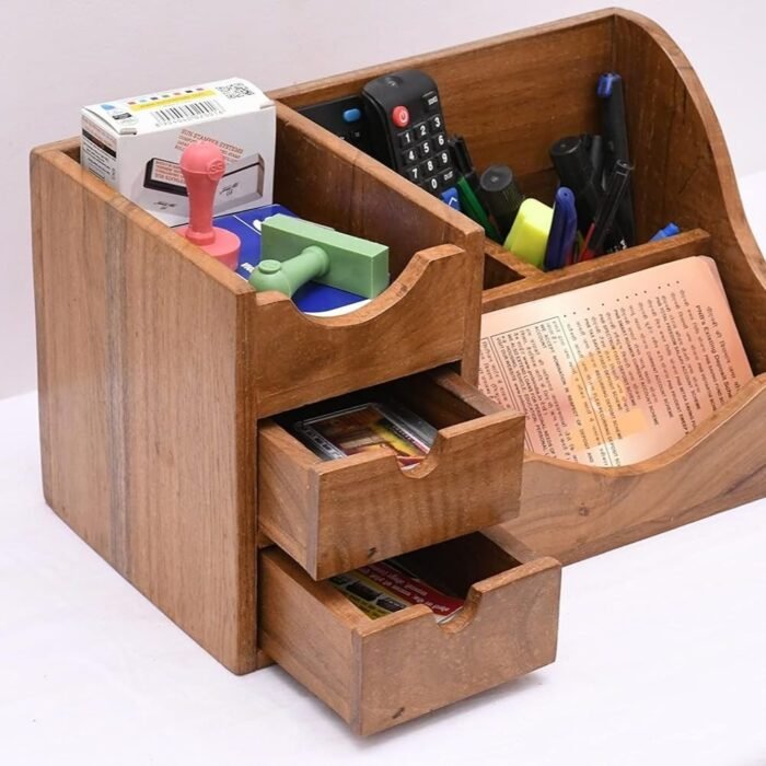 Solid Wood Table Organizer - Image 2