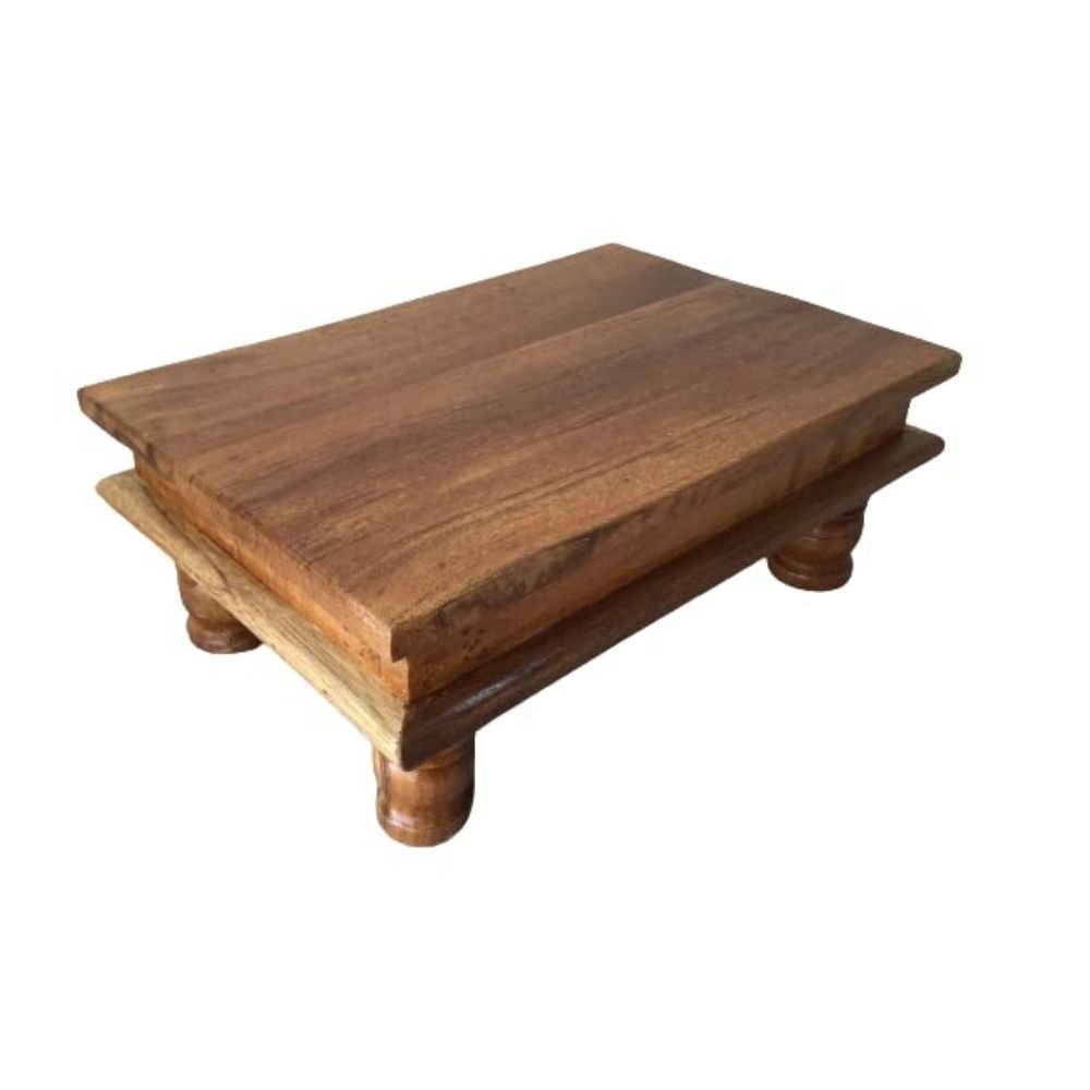 66.jpg Wooden Spiritual Pooja Chowki Stool - Image 1