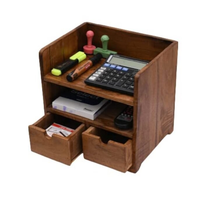 Solid Wood Table Organizer for Office Table - Image 2