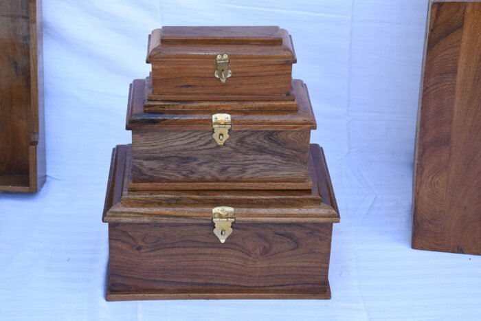 Wooden Handmade Box Set Of 3 - Image 1