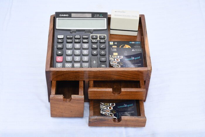 Wooden Handmade Desk Organizer - Image 1
