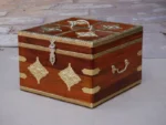 Bourbon Antique Brass Style Wooden Handmade Gift Box Set of 3 - Set of 3 - Image 6
